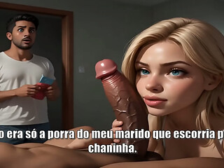 Meu Marido Sempre Quis - FREE (My husband always wanted to - FREE) - Contos Animados - English Subtitles - AI Generated