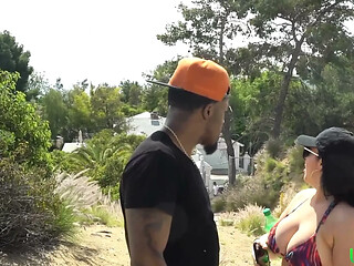 Sexy Latina Takes Rome Majors Big Black Cock Outdoors at the Hollywood Sign