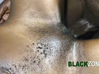 Tiny tit African amateur fucked from behind