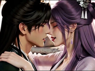 Genderbend Cultivator EP2: Purple Spirit Slowly Fucked While Black-Haired Beauty Gropes Her Huge Tits and Talks Dirty AI Generated