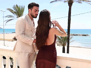 Naughty Brunette Silvia Soprano gets roughed up in hardcore anal