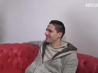 Naked Handjob Turns Into Deepthroat, His Hands All Over Her Bare Ass