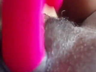 Fucking Slapping My Tight Pussy with Rabbit Vibrator