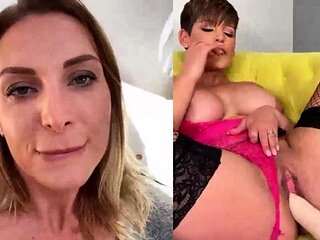 Hot babe Sophie Paris having horny solo toy masturbation