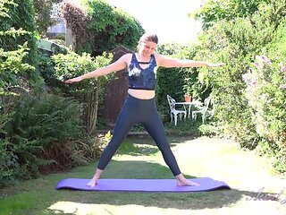 Alison's Outdoor Workout Routine Ends in Naked Masturbation