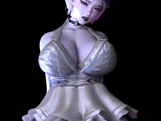3D Huge Boobs Cosplay Model Got Her Asshole Fucked so Hard