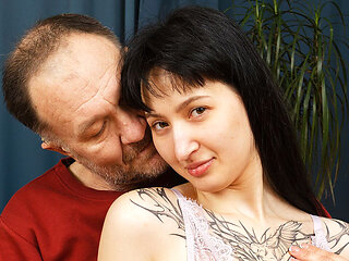 Naughty Teen Rough Ass Fucked by a Grandpa