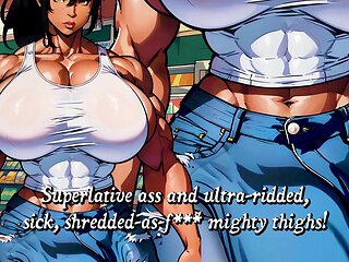 Futanari sex, muscle girls, interracial ebony