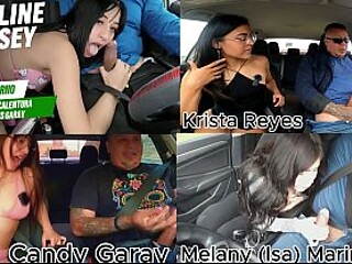 Caroline Cossey, Krista Reyes, Candy Garay and Melani Marin take turns
