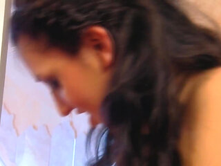 Big Tits Babe Sucks Cock and Gets Pussy Pounded Hard