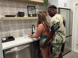 Jasmine Flowers Drinks Damion Dayski 12 Inch BBC Creampie