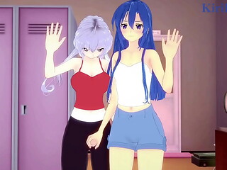 Tsubasa Kazanari and Chris Yukine intense futanari sex. - Symphogear Hentai