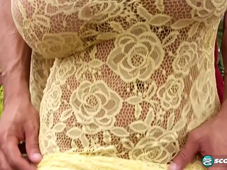 Anal-loving blonde MILF Claudia Marie gives a deepthroat blowjob before