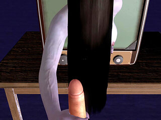 Sadako Handjob (the Ring - Halloween Animation)
