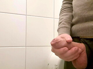 Jerking off in a Swedish furniture store restroom