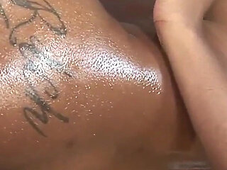 Dark skinned Candice Nicole with big soft boobs and dark hair fucking with a BBC pounding her pussy