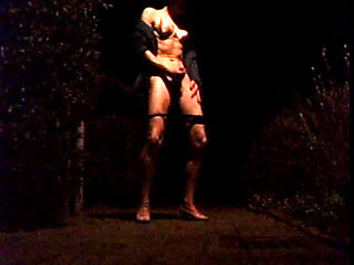 Cumming on the street in clothes