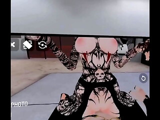 Mistress Kali found a random guy to play with. (Vrchat ERP)