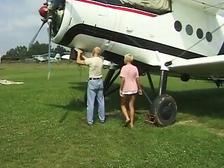 Slim Blonde German Slut Get Fucke D on and off a Plane