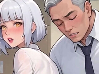 Waifu Amateur Teen POV Office Swimwear Tease & Close-up Boss Blowjob (1m Tease)