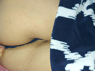 Looking at my stepsister's pussy in her underwear