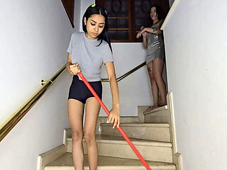 Super Skinny Lesbian Pee Swallow Top Girls and Sealed Mouth Pissing