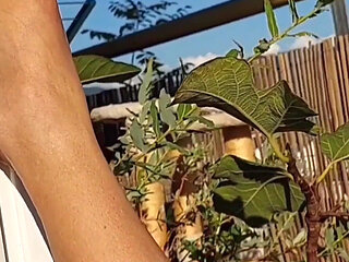 Mature Blonde Wife Selena Enjoys Foot Worship Outdoors