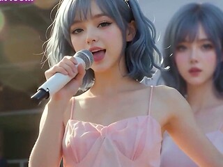 Chinese Idol Yuki trying the Newest Vibrator in Public