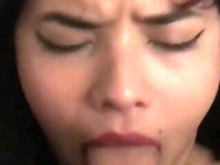 Sensual Blowjob with Quick Handjob by a Beautiful Latina Girl