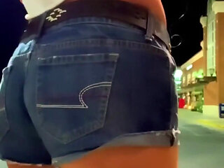 Hot short shorts long sexy legs anal dildo trans girl sissy TS