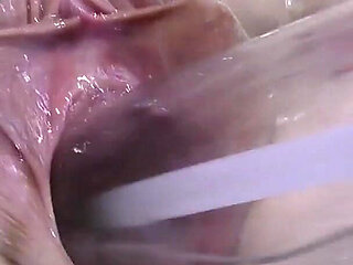 Far Spread Pussy Close up Fucking with Lamp 1000watt