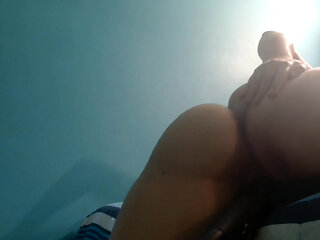 Naughty MILF Pillow Humping for Husband on Webcam