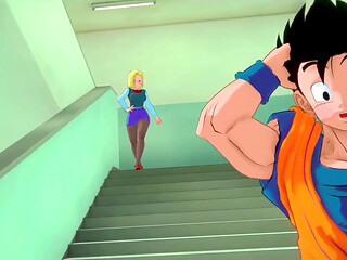 Dragon Ball Zex Chapter 2  Part 1  Android 18 and Videl Want to Fuck Gohan but..