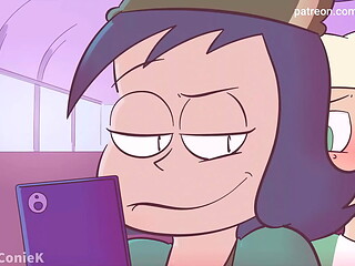 Futa jackie fucks janna on the school bus (AI Upscaled) to 4k