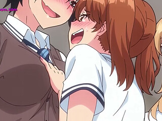 Hentai Anime Schoolgirl Caught in Library & Intense Public Encounter