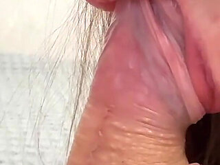 Close up: I Cum Twice in My Stepsister's Mouth While She Gives Me the Best 69 Blowjob!