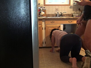 My Turkish Stepmom Almost Caught Me Masturbating and Cumming On Her Big Ass