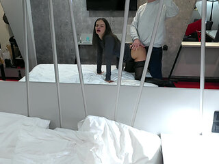 My friend's wife turned out to be a sexwife, seduced me and made me wander on her tits