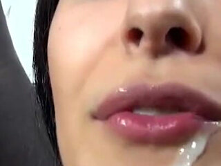 Pretty sexy babe slides on big black cock and an outdoor fuck sex clip