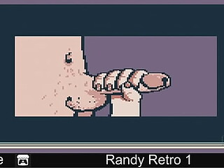 Vintage 8-bit porn game action
