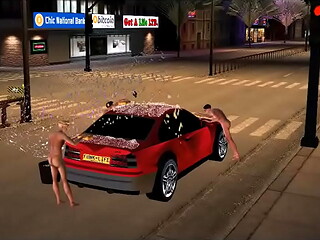 NAKED MALE CAR WASH