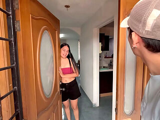 Amateur Homemade Sex: Hot Neighbor Fucks Me Hard Doggystyle & Deepthroat