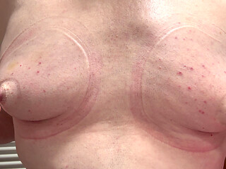Slapping, sucking, torturing my titties!