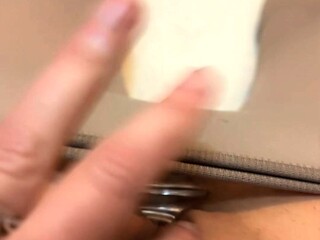 Close up solo beauty toying ass