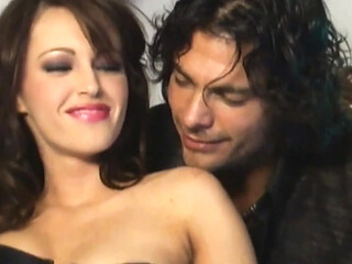 Horny milf gets pounded by lucky dude on bed