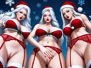 Santa Claus sexy women (Ai animation)