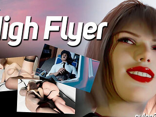 3D Animated MILF Boss in Stockings Takes BBC on Private Jet - Cartoon Sex Fantasy