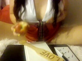 Asian teacher MindySueLove rides dildo and gets fucked hard in class