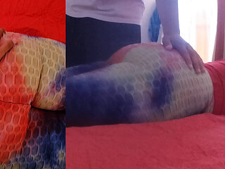 My Step Mother Asks Me for a Massage on Her Big Ass and I Can't Resist