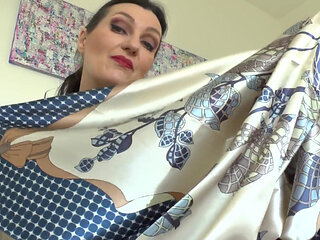 My New Satin Scarf Makes You Want to Cum and Weak, Scarf JOI, Lady Victoria Valente